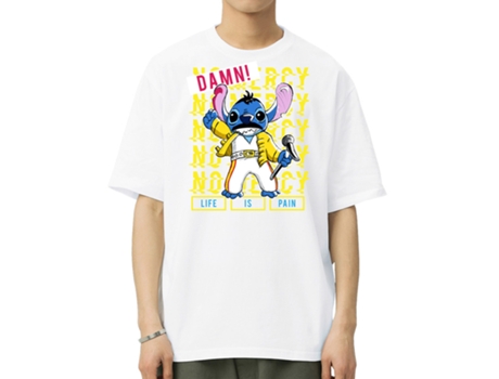 T-Shirt de Homem VREEL Puntada Disney Algodão Branco (S)