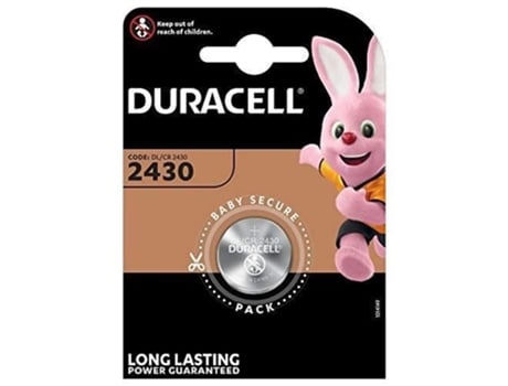 Duracell Specialty 2430 3V Lithium Coin Cell Battery 1 Pack Dl2430-Cr2430 Projetado para Uso em Chaveiros Balanças MARQUE