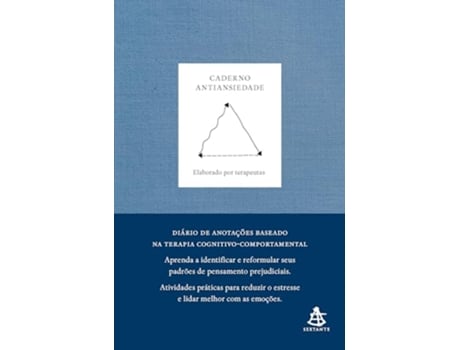 Livro Caderno Antiansiedade Aprenda A Identificar E Reformular Seus Padrões De Pensamento Prejudiciais de Therapy Notebooks (Português)