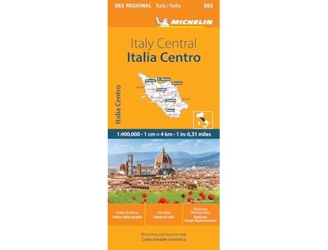 Livro Italy Centre - Michelin Regional Map 563 de Michelin (Inglês)