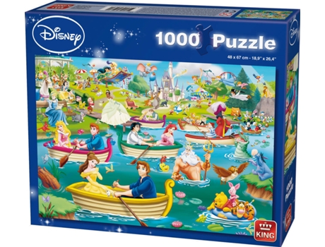 Puzzle 2D  Disney Fun on the Water (1000 peças)