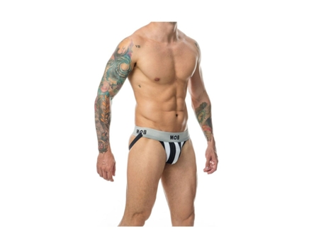 Tanga MOB EROTICWEAR Branco Preto