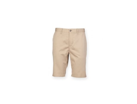 Calções de Homem FRONT ROW Chino Stretch Cinzento (XS)