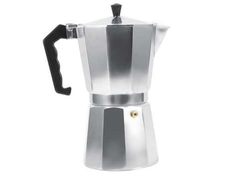 Máquina de Café Expresso Moka em Alumínio QIILU 600 Ml 12 Xícaras Cinza