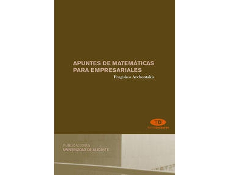 Livro Apuntes De Matemáticas Para Empresariales de F Archontakis (Espanhol)