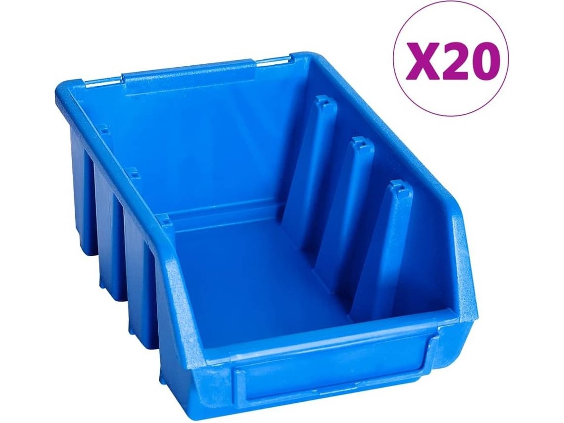 Caixas de arrumação empilháveis 12 pcs 5 L plástico – Está Na Loja