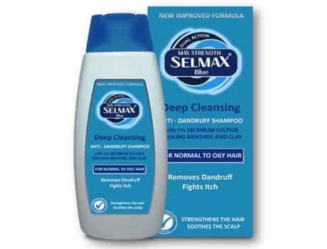 Blue Deep Cleansing Dual Action: Champô Anticaspa para Cabelos Normais SELMAX