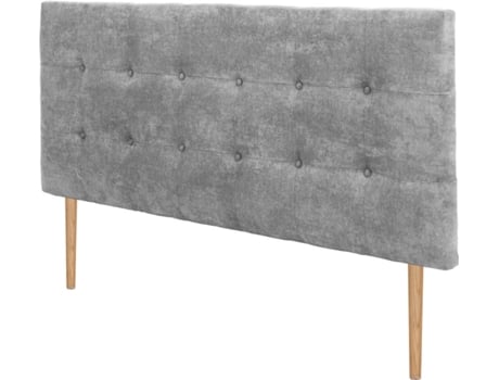 Cabeceira de Cama DHOME Acolchoado (Cinzento - Tecido e Polipele - 95 x 8 x 115 cm)