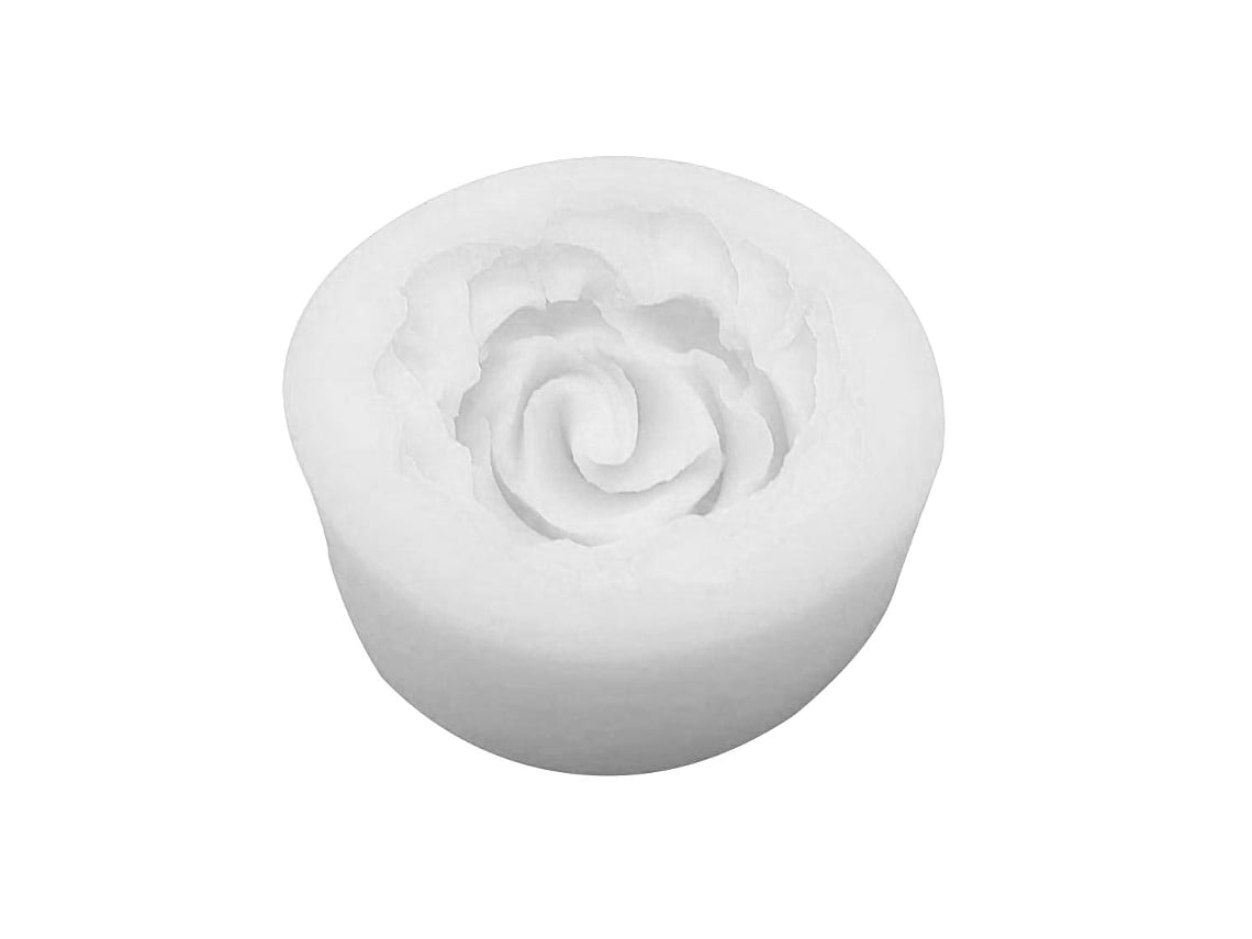 Molde de Silicone com Peônia para Decoração de Bolos INF Silicone