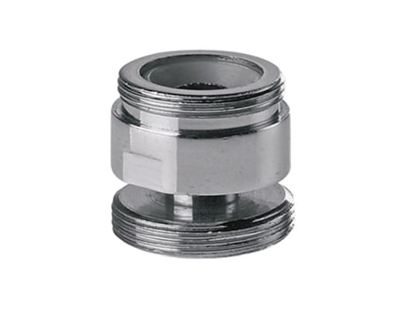 Adaptador Giratório de Metal para Aerador de Torneira de Cozinha com Economia de Água de 22Mm para 24Mm Macho