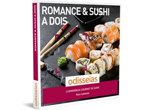 Pack Presente Odisseias - Romance & Sushi a Dois | Experiência gourmet para 2 pessoas