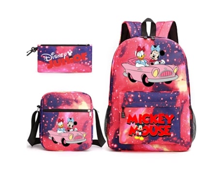 KOHREE Conjunto de Três Peças de Mochila de Estudante Do Mickey Mouse