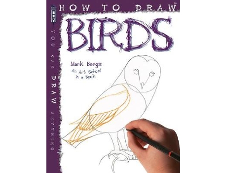 Livro how to draw birds de mark bergin (inglês)