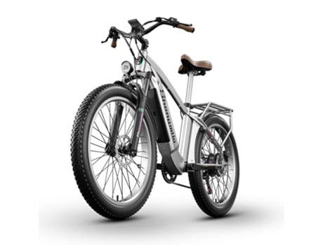 Bicicleta Elétrica SHENGMILO 1000W Bafang Motor 48V 15Ah Bateria Removível 7 Velocidades 26 Pneus 42Km/H Mx04 Prata