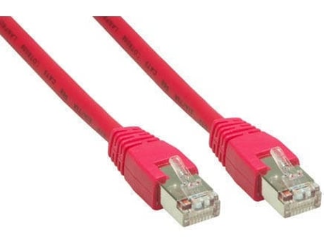 Cabo de Rede ALCASA (RJ45 - 25 cm - Vermelho)