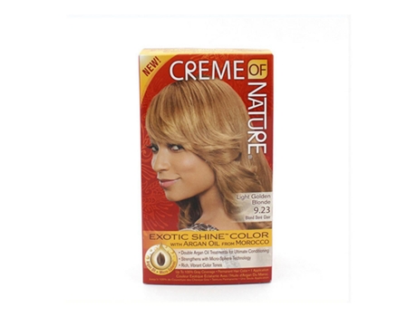 Tinta Permanente Argan Color Creme Of Nature Light Golden Blonde 9.23