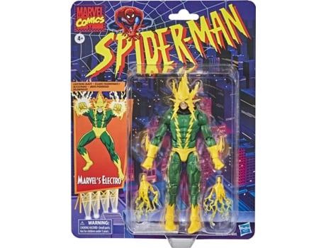 Figura de Ação SPIDER-MAN Electro (Idade Mínima: 4 anos)