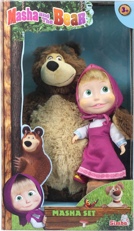 Peluche GENERIQUE Simba Toys 4006592030995, Ensemble de jouets,  Multicolore, Peluche, 1 année(s), Masha et l'ours, Ourse