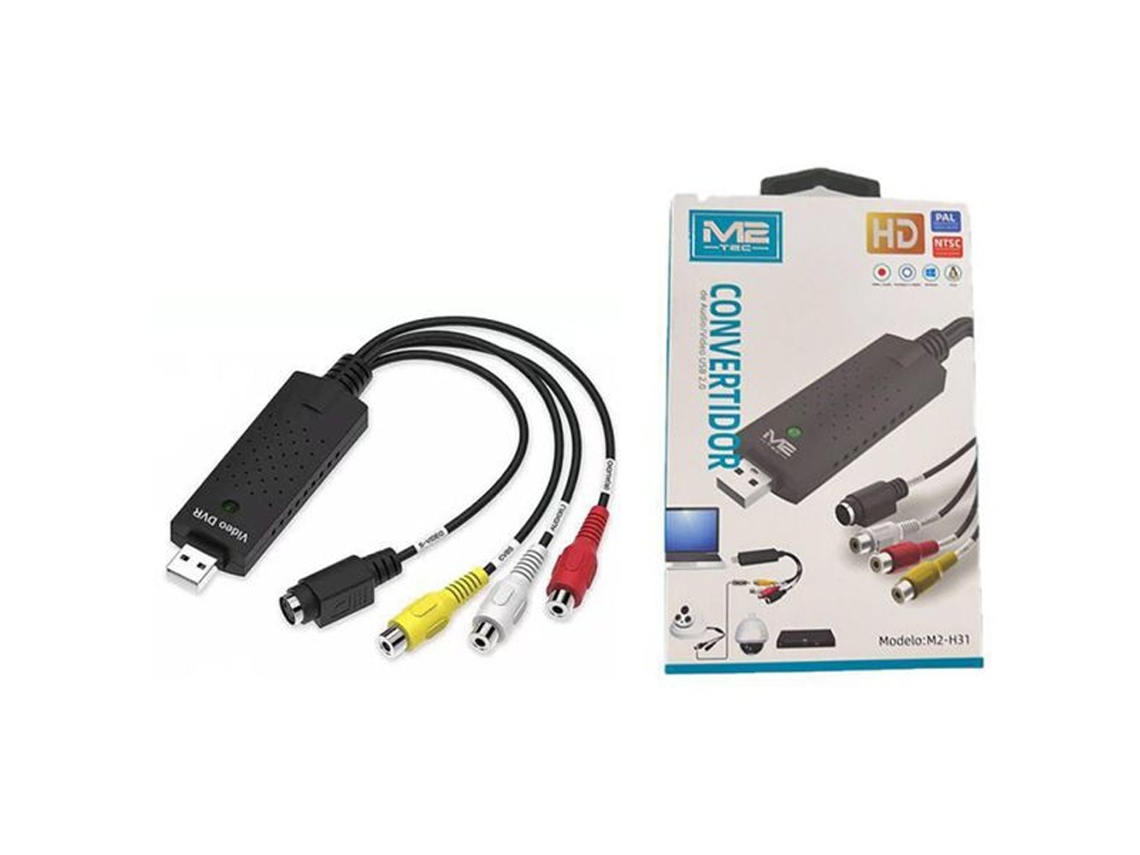 Conversor Av para Usb 2.0 M2 TEC M2-H31 Preto | Worten.pt