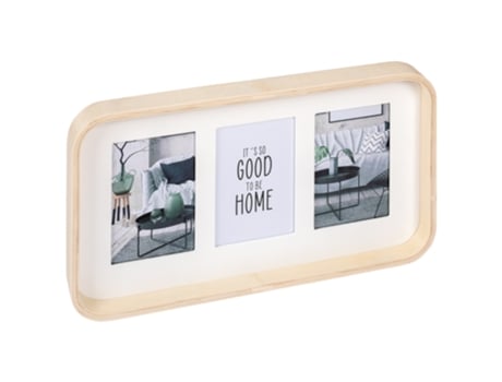 Moldura Urban Nature Wooden Gallery Frame para 3 fotos em tamanho 10x15 cm Nature