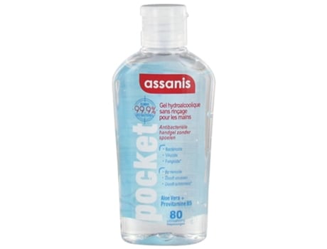 ASSANIS Gel de Mãos Hidroalcoólico 80 Ml Odor: Neutro