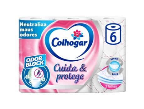 Papel Higiénico 3 Folhas Protect Branco COLHOGAR