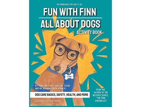 Livro Fun with Finn Activity Book All About Dogs de Gwen Romack (Inglês)