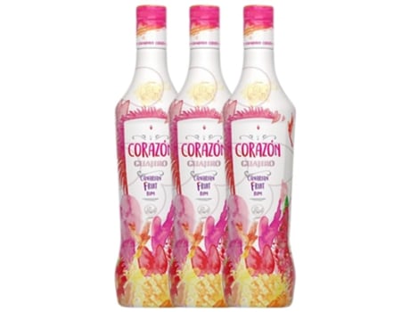 Rum GUAJIRO RUM Guajiro Corazón Fruit Blanco (0.75 L - 3 unidades)