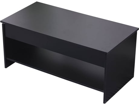 Mesa de Centro HAPPY GARDEN Hedda (Preto - Aglomerado e Melamina - 100 x 50 x 58 cm)