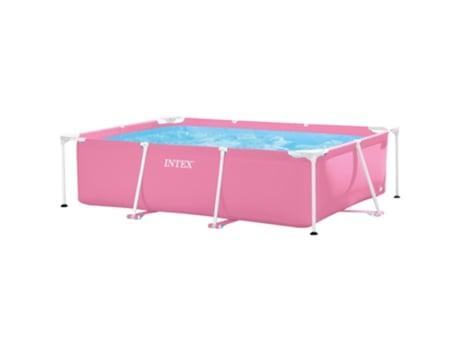 Piscina Retangular Desmontável Rosa 1.662 L Small Frame INTEX