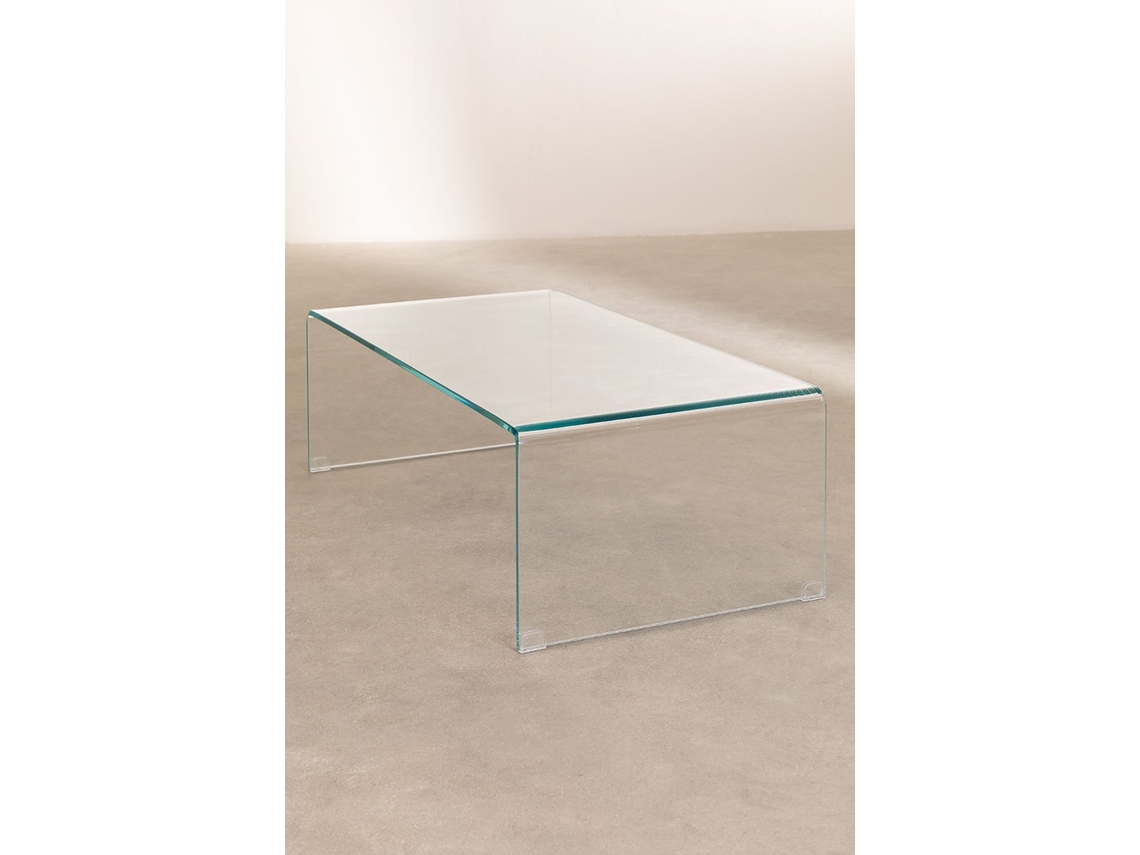 Mesa de Centro en Cristal Transparente (110x55 cm) Crhis - SKLUM