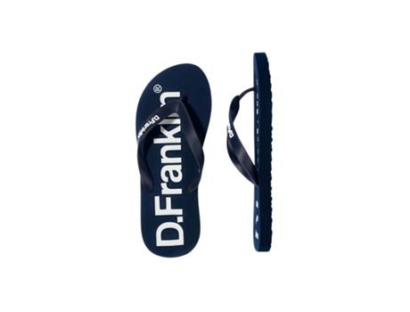 Sandálias D.FRANKLIN Flip Flop Navy Pele Sintética para Homem (43 - Azul)