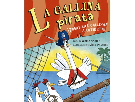 Livro La Gallina Pirata de Brian Yanish (Espanhol)