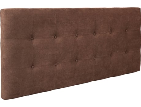 Cabeceira de Cama DHOME Acolchoado (Castanho - Tecido e Polipele - 135 x 8 x 60 cm)