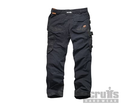 SCRUFFS T54759 Pantalón de Bolsillos Con Funda Pro Flex Plus Color Negro