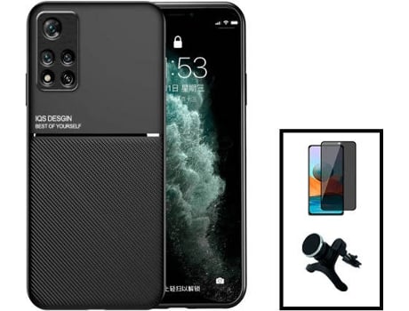 Kit Capa Traseira Magnética Anti Choque + Película Xiaomi Redmi Note 11 Pro GIFT4ME Preto