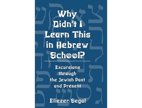 Livro why didn't i learn this in hebrew school? de eliezer segal (inglês)