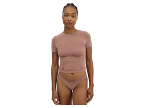 T-Shirt de Mulher ORGANIC BASICS Flex Rosa (S)