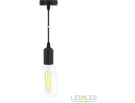 Candeeiro de Tecto LEDBYLED Angy 1 (Preto/Preto)