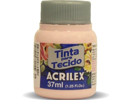 Tinta Acrilex Fosca para Tecido Rosa Bebé (04140/813 37ml)