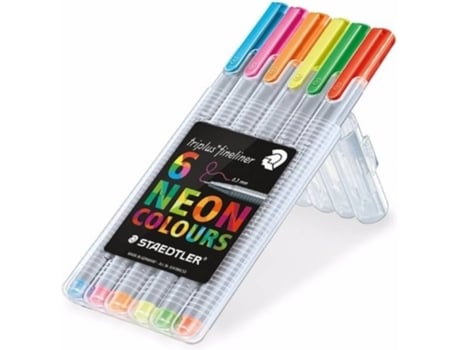 Fineliner Triplus, Neon, 6uni.