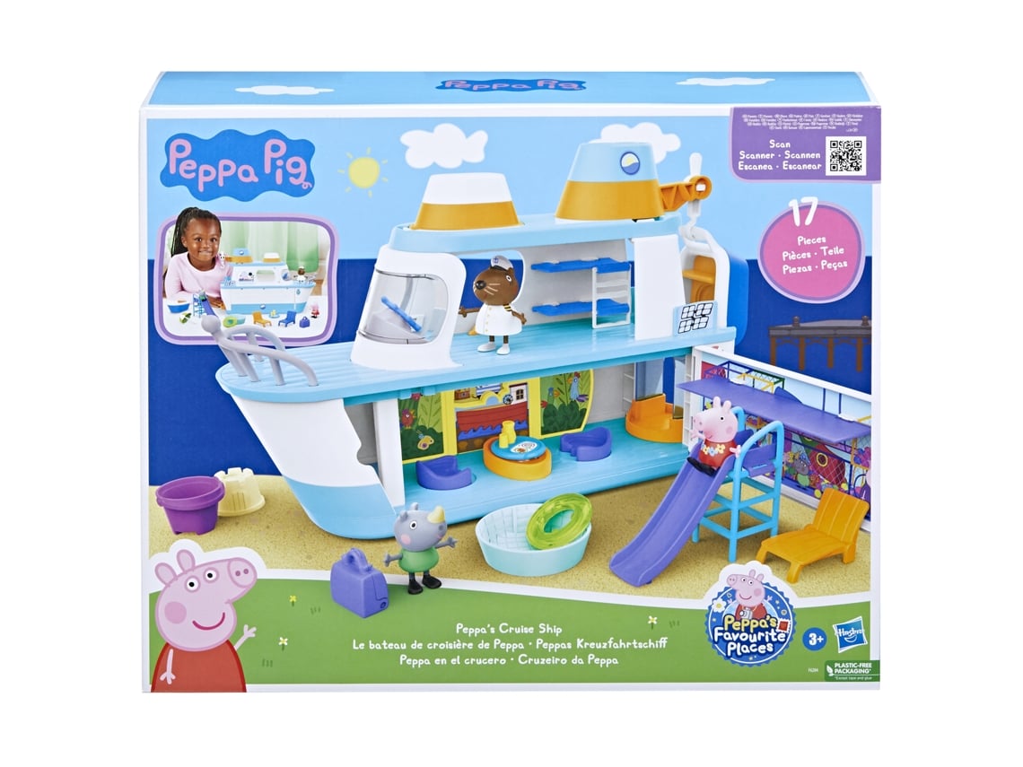 Kit Casa Com Jardim Da Peppa Pig + Kit Com 5 Personagens