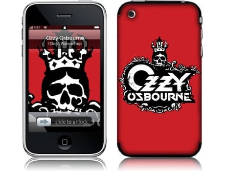 Capa iPhone 2G, 3G, 3GS MUSICSKINS MS-OZZY10001 Vermelho