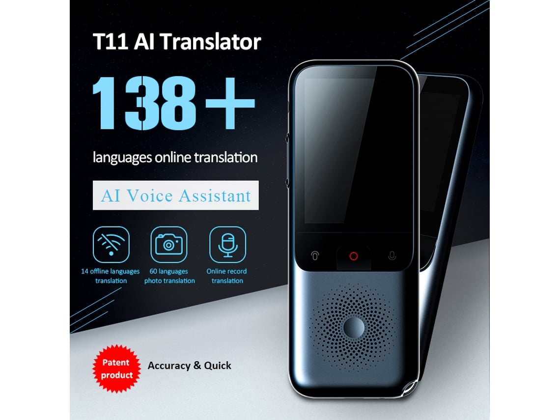 T16 ai voz tradutor em tempo real 138 multi línguas on-line voz
