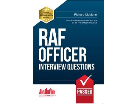 Livro raf officer interview questions and answers de richard mcmunn (inglês)