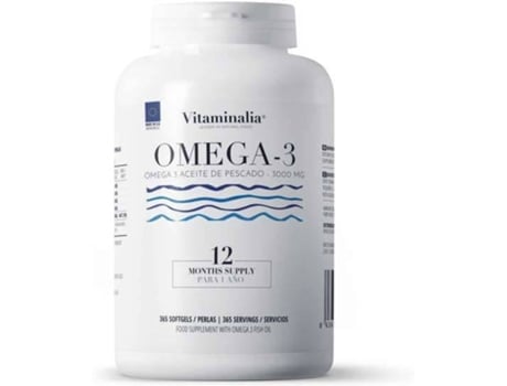 Suplemento Alimentar VITAMINALIA Omega-3 (365 pérolas)