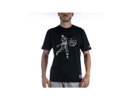 T-Shirt de Homem RUSSELL ATHLETIC EAGLE R Algodão Preto (L)