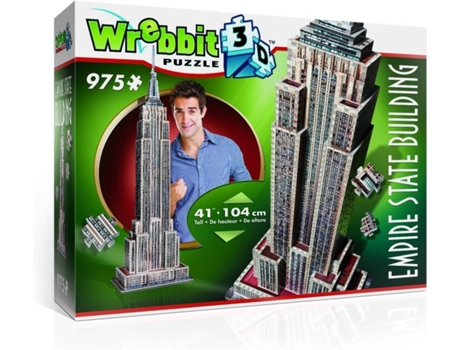 Puzzle 3D WREBBIT Empire State Building (Idade Mínima: 12 - 975 Peças)