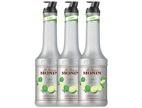 Licor MONIN Schnapp Monin Puré Lima Verde Lime Citron Vert (1 L - 3 unidades)