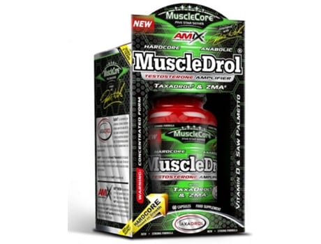 Suplemento Alimentar AMIX MUSCLECORE Muscledrol 60 Favorece El Aumento De Testosterona Contiene Inedientes Naturales (Cápsulas)